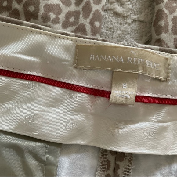 Banana Republic Cream Leopard Chino Pants 🐆 - Picture 6 of 7